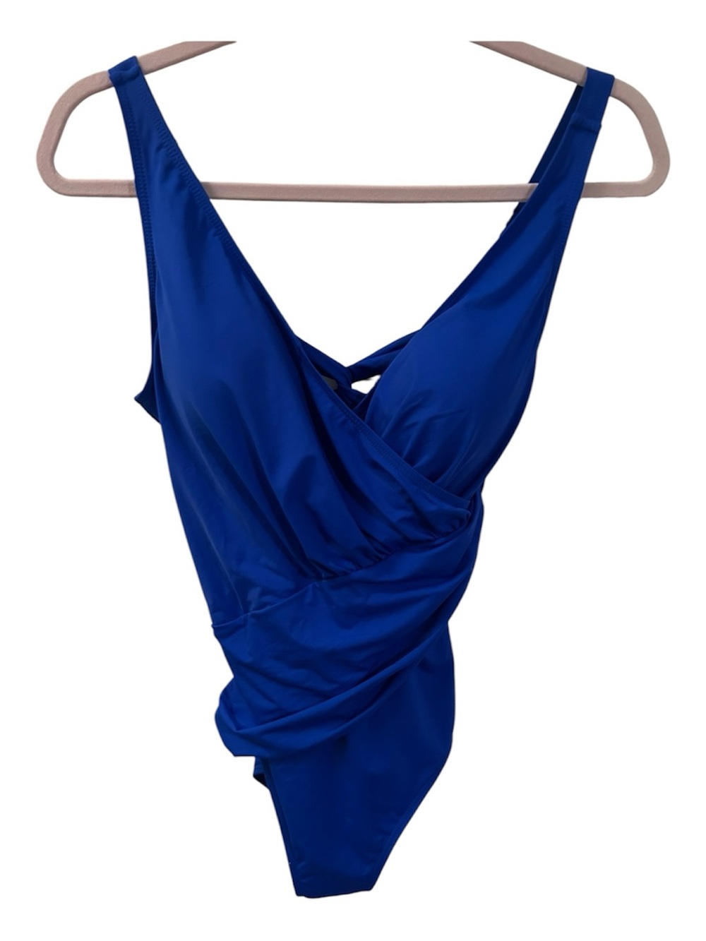 Eomenie Women's Blue Push Up Wrap Front Swimsuit One Piece
Tummy Control Small